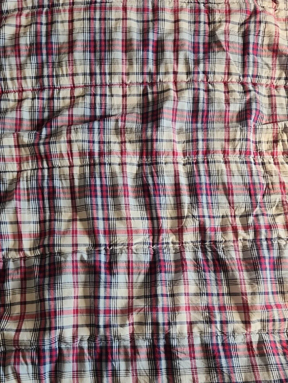 Vtge Ralph Lauren Plaid Cotton Comforter